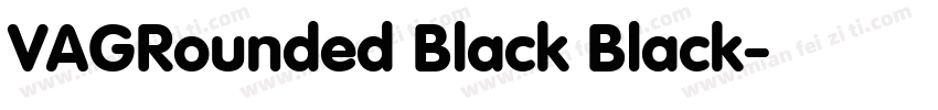 VAGRounded Black Black字体转换